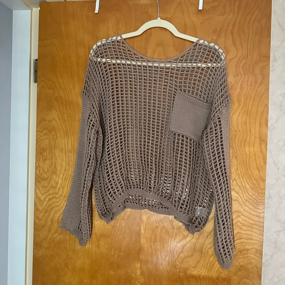 Women's Brown Knit Sweater